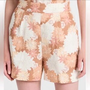 Faherty Linen Floral Shorts